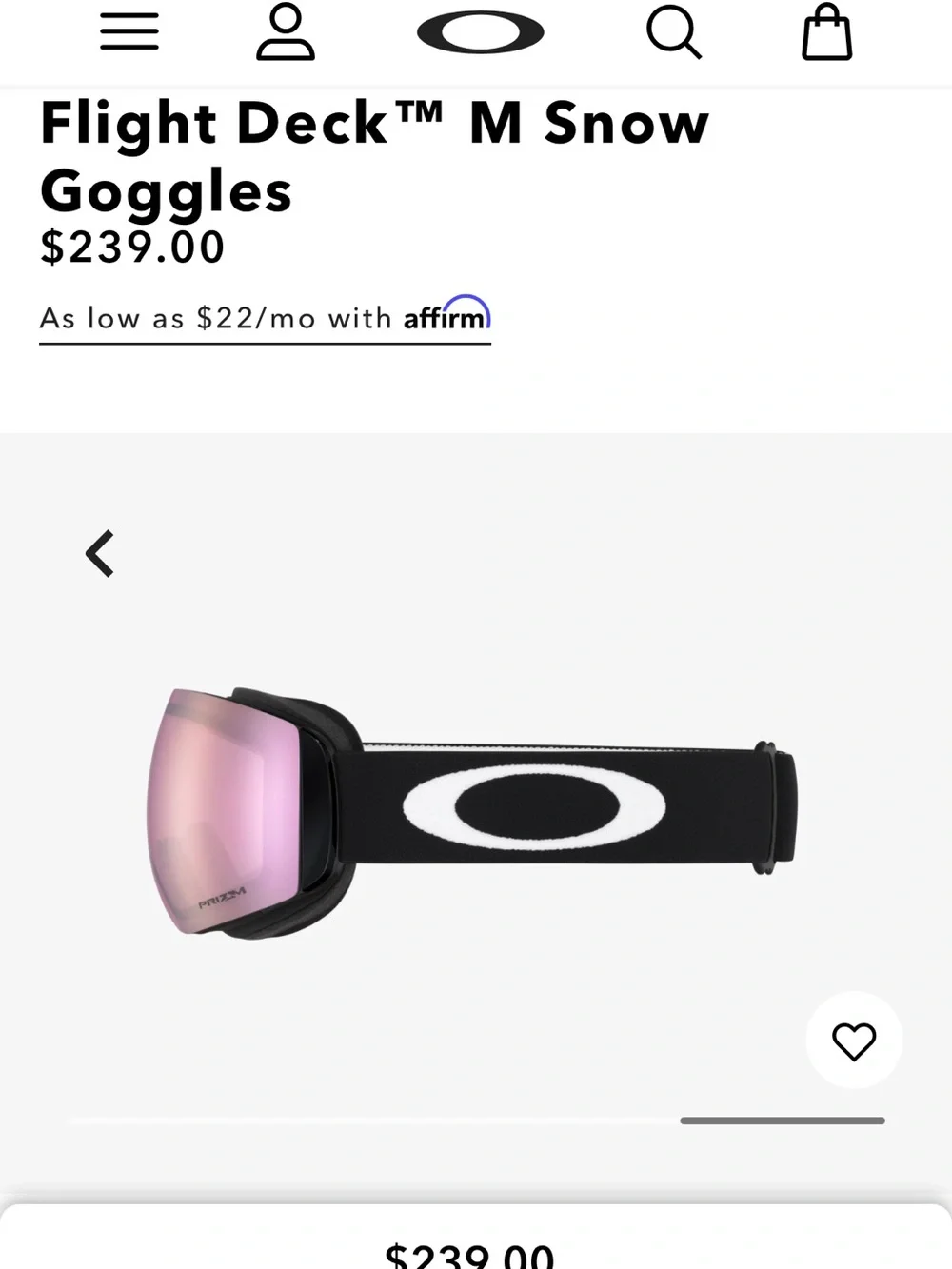 Oakley flight deck